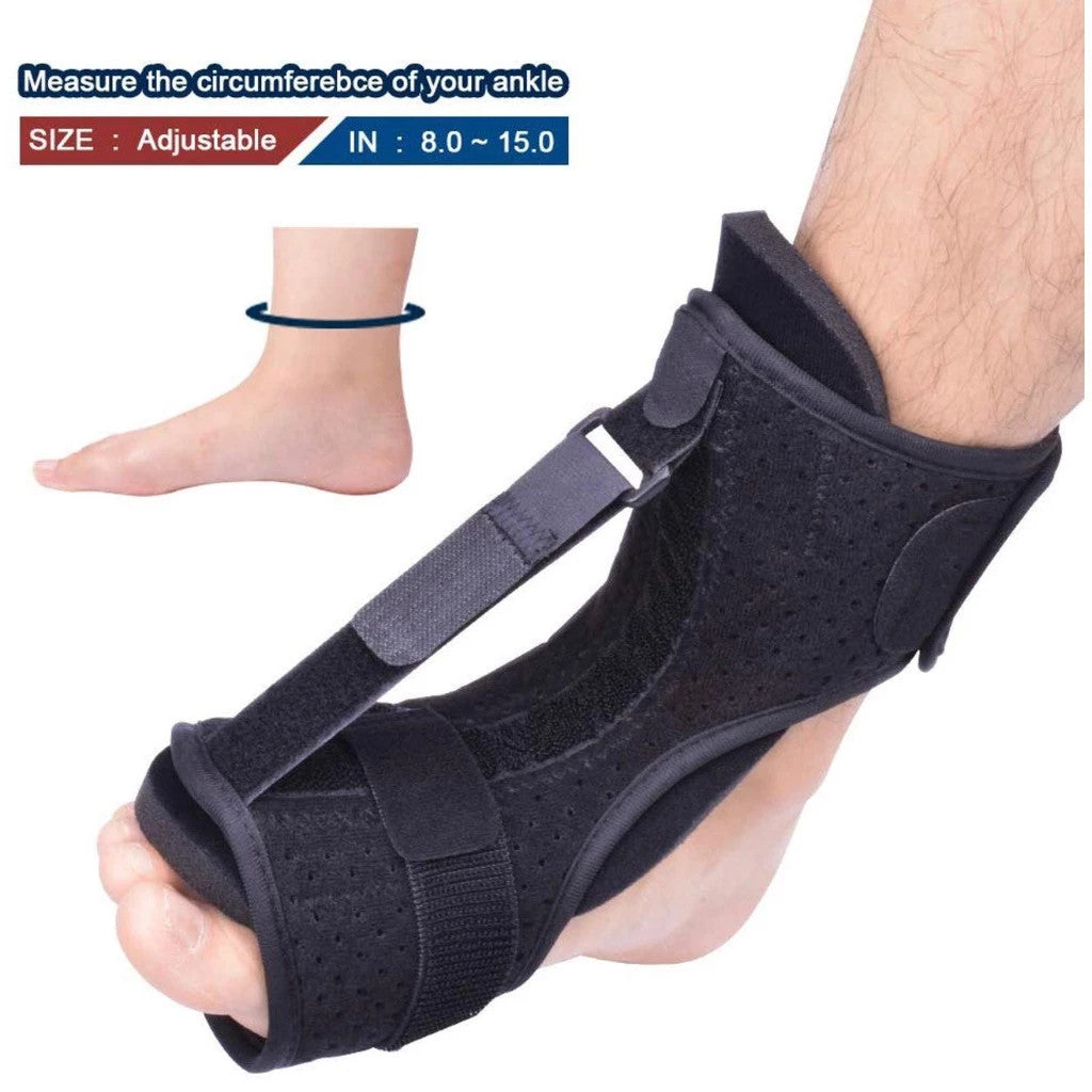 SG Stock Adjustable Night Splint for Plantar Fasciitis Relief Achilles Tendonitis Foot Drop Ankle Foot Arch Support