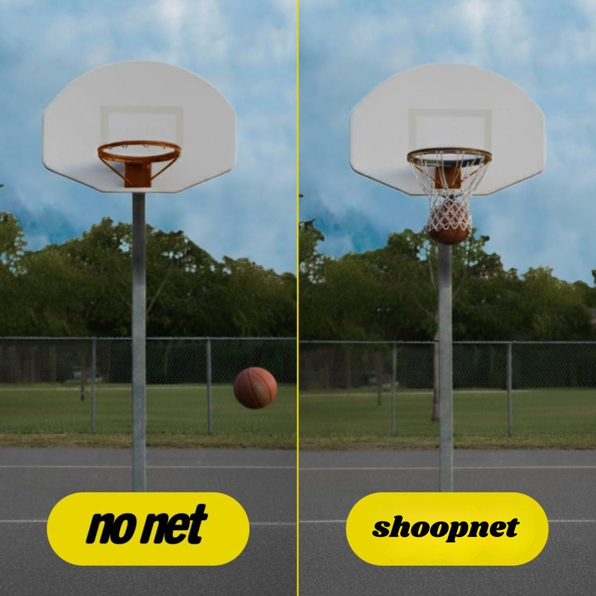 Shoop 便携式磁性篮球网，发出清脆的投篮声，告别追球烦恼，轻松安装，抛掷式吸附系统